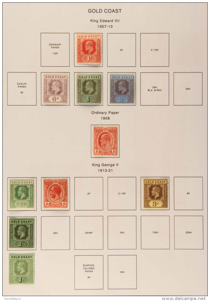 1884-35 FINE MINT COLLECTION An All Different Collection On Album Pages &amp; Includes 1884-91 &frac12;d, 1d (both... - Costa D'Oro (...-1957)