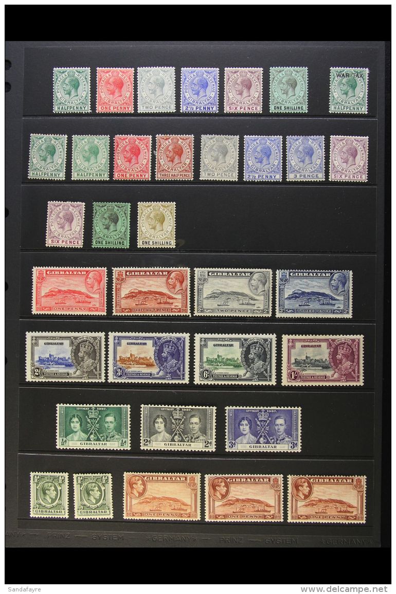 1912-52 FINE MINT COLLECTION Presented On A Pair Of Stock Pages. Includes 1912-24 Set To 1s, 1921-27 Set To 1s,... - Gibilterra