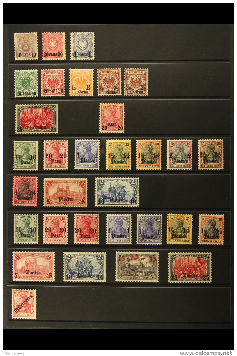 PO's IN TURKEY 1884-1913 All Different Mint Collection, Includes 1884 Set To 1pi On 20pf, 1889-1900 Most Values To... - Altri & Non Classificati