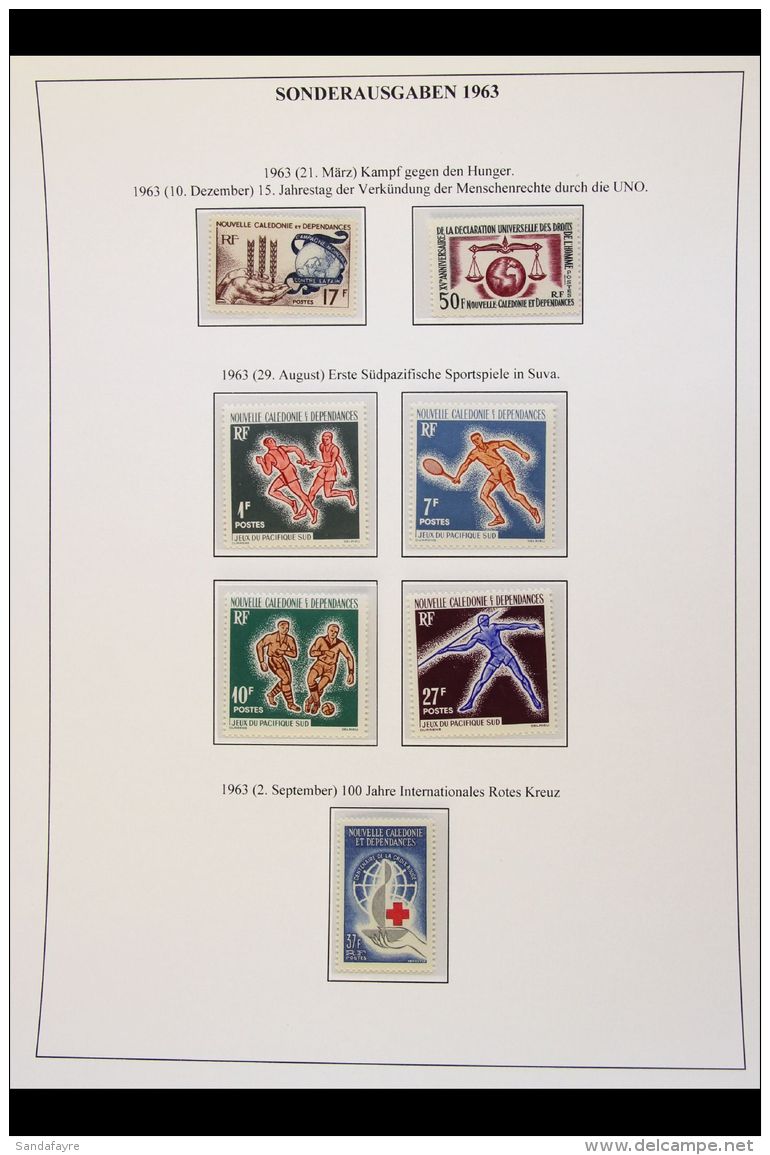 NEW CALEDONIA 1963-1989 NEVER HINGED MINT All Different Collection. A Delightful Complete Run Of Postage Issues... - Altri & Non Classificati