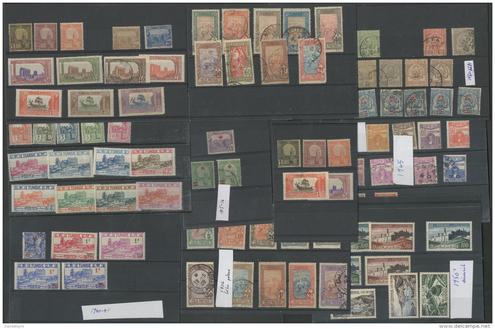 TUNISIA 1888-1981 Ex Dealers Accumulation On Stockcards, Majority Fine Mint And Almost All Different, Noting... - Altri & Non Classificati