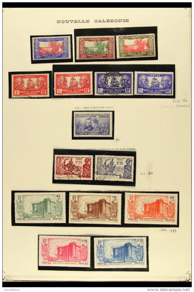 NEW CALEDONIA 1922-2006 EXTENSIVE ALL DIFFERENT POSTAL COLLECTION. Mixed Mint &amp; Used, Complete To 1939 Inc... - Altri & Non Classificati