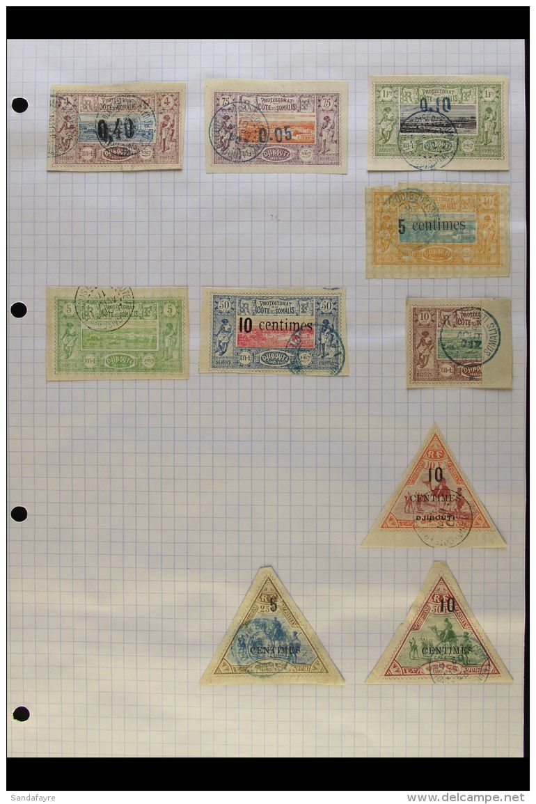 COTE DES SOMALIS 1894-1966 All Different FINE USED Collection On Pages. With 1894-1900 Set To 1f (Yvert 6/17) And... - Altri & Non Classificati