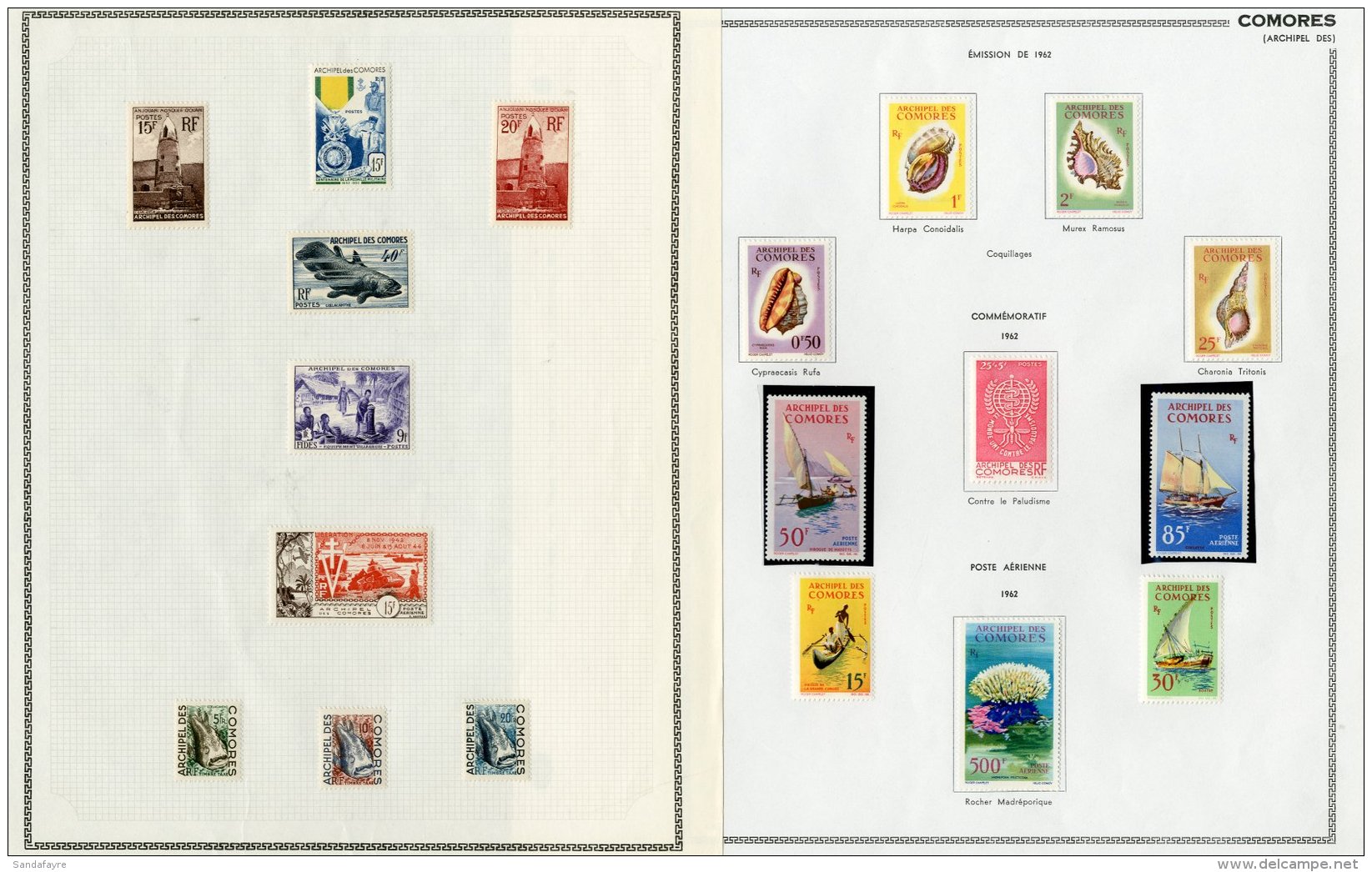 COMORO ISLANDS (INCL GRANDE COMORE) 1897 - 1964 Chiefly Mint Collection On Printed Pages Incl 1897 Vals To 1fr,... - Altri & Non Classificati