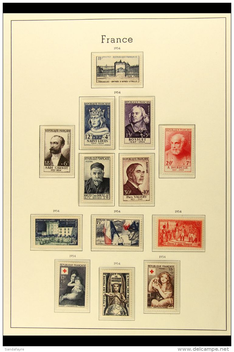 1950-1959 ALL DIFFERENT NEVER HINGED MINT COLLECTION On Hingeless Printed Leaves. With A High Degree Of Completion... - Altri & Non Classificati