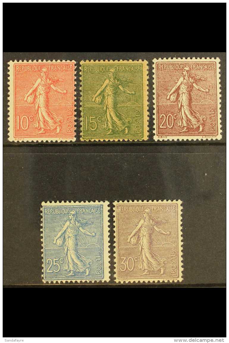 1903 "Semeuse Lignee" Set (Yvert 129/33, SG 314/19) NEVER HINGED MINT. (5 Stamps) For More Images, Please Visit... - Altri & Non Classificati