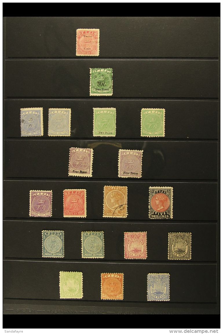 1872-1902 MINT &amp; USED COLLECTION. A Most Useful Mint And Used Range, Mostly Sorted Into The Different Perfs... - Fiji (...-1970)