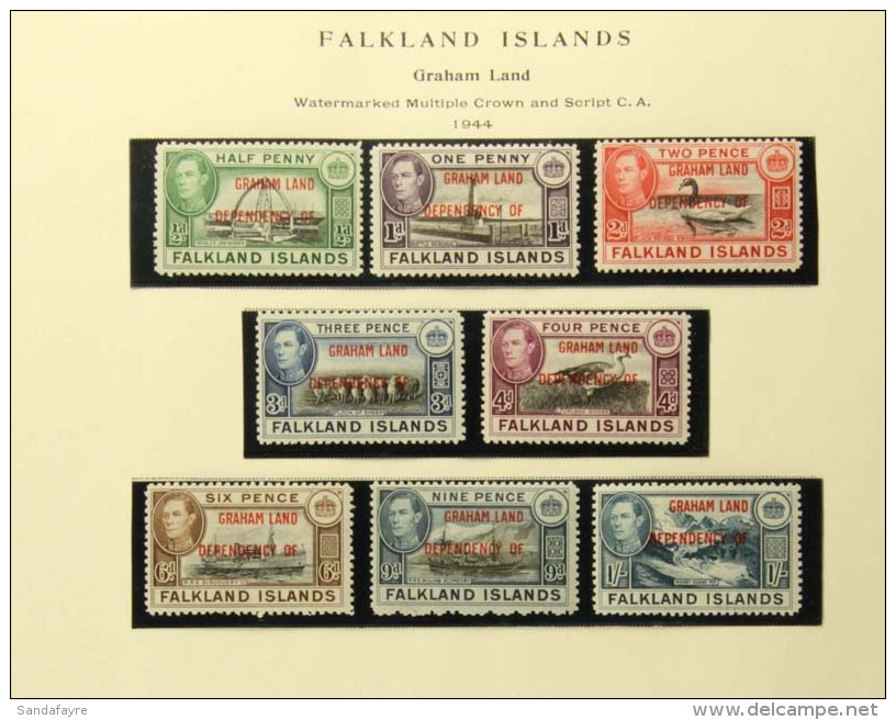 1944-81 A Very Fine Mint Collection On Printed Pages, Incl. 1944 Overprints Complete (two Of The Sets Are Nhm),... - Falkland