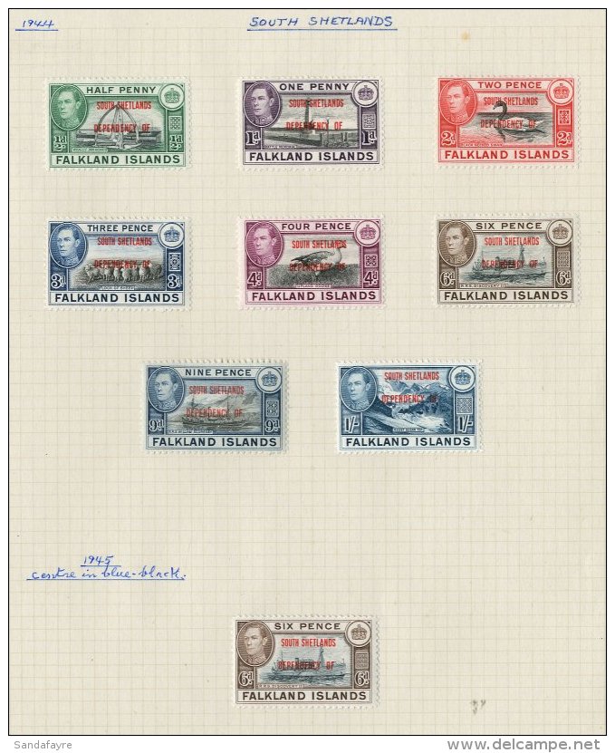 1944-52 MINT KGVI COLLECTION A Lovely Clean Lot Which Includes 1944-45 All Four Overprint Sets (these All With The... - Falkland