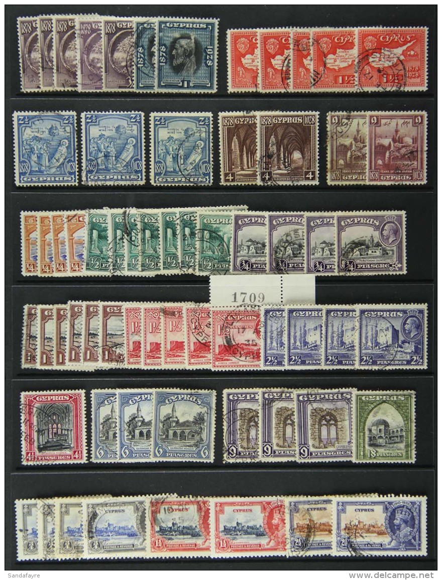 1912-36 USED ACCUMULATION On Stockcards. Includes 1912-15 Values To 4pi X4 And 6pi, 1921-23 Values To 2 3/4 Pi... - Altri & Non Classificati