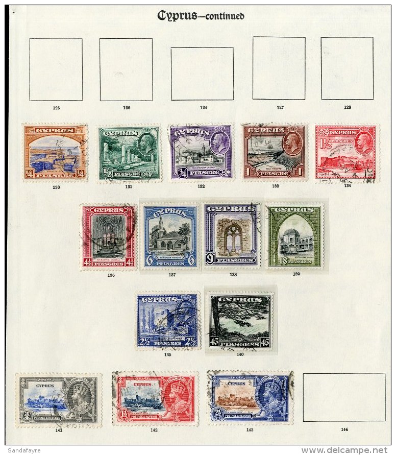 1912-36 KGV USED COLLECTION A Useful Collection On Old Imperial Printed Leaves, Incl. 1912-15 Range To 4pi,... - Altri & Non Classificati