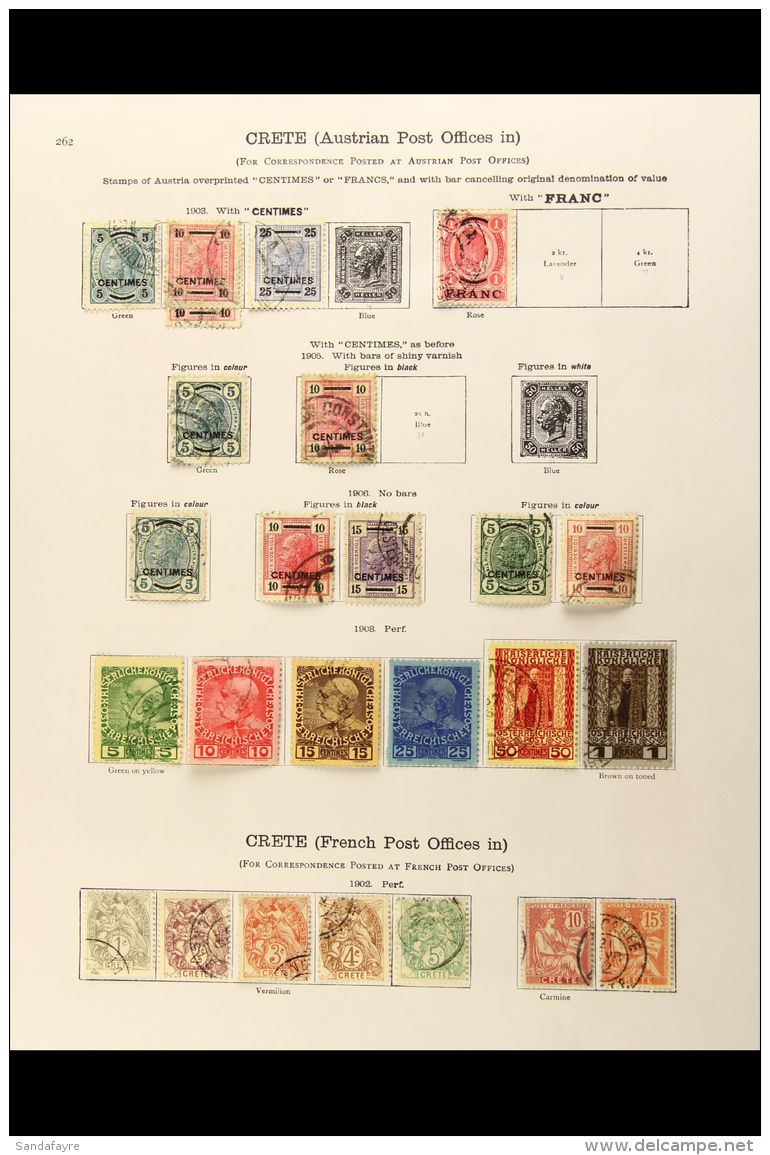 FOREIGN POST OFFICES Very Fine Mint And Used Collection With Russian Office Incl 1899 1m Blue, 2m Rose Used, ... - Altri & Non Classificati