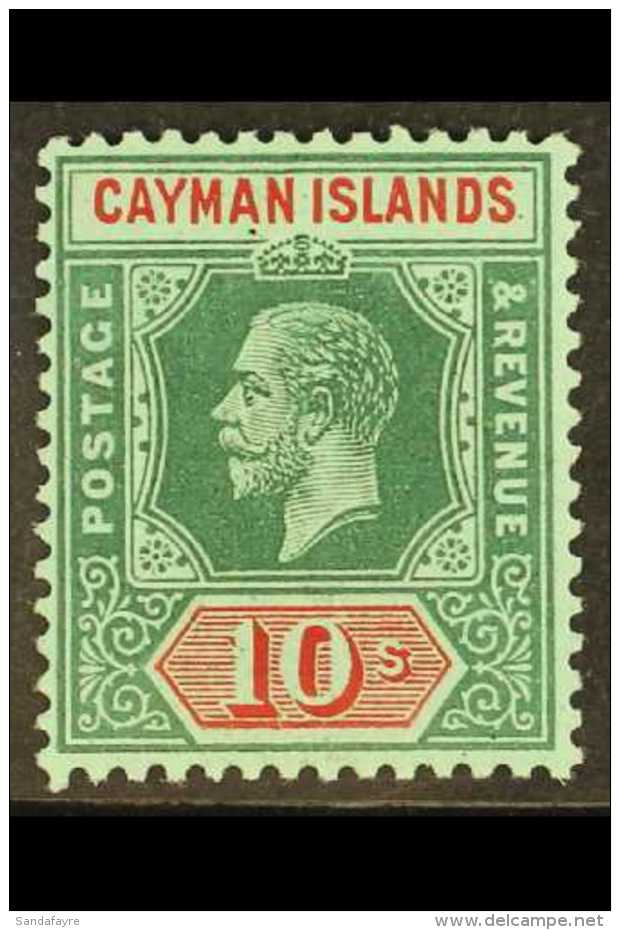 1919-20 10s Deep Green And Red/green, SG 52, Very Fine Mint. For More Images, Please Visit... - Cayman (Isole)