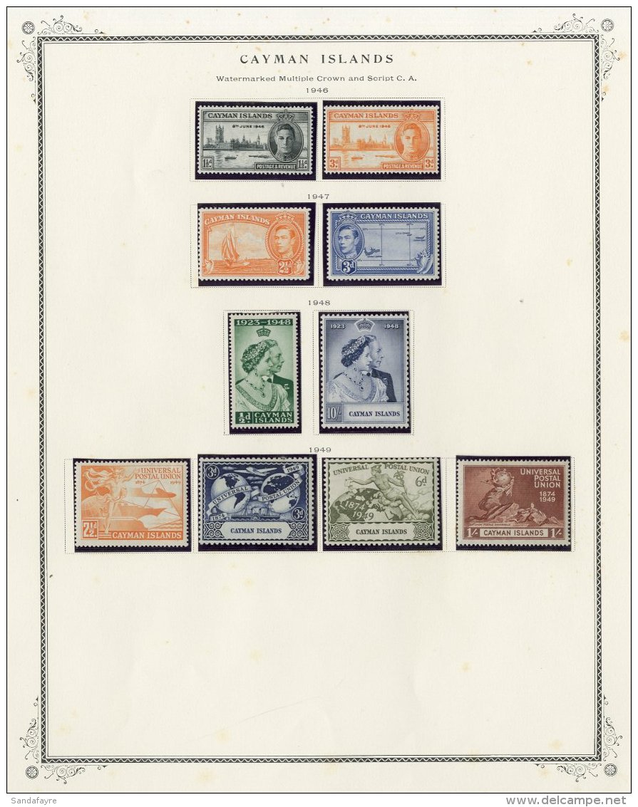 1902-49 FINE MINT COLLECTION Includes 1902-03 &frac12;d And 1d, 1905 2&frac12;d, 1908 &frac14;d, 1912-20 Values To... - Cayman (Isole)