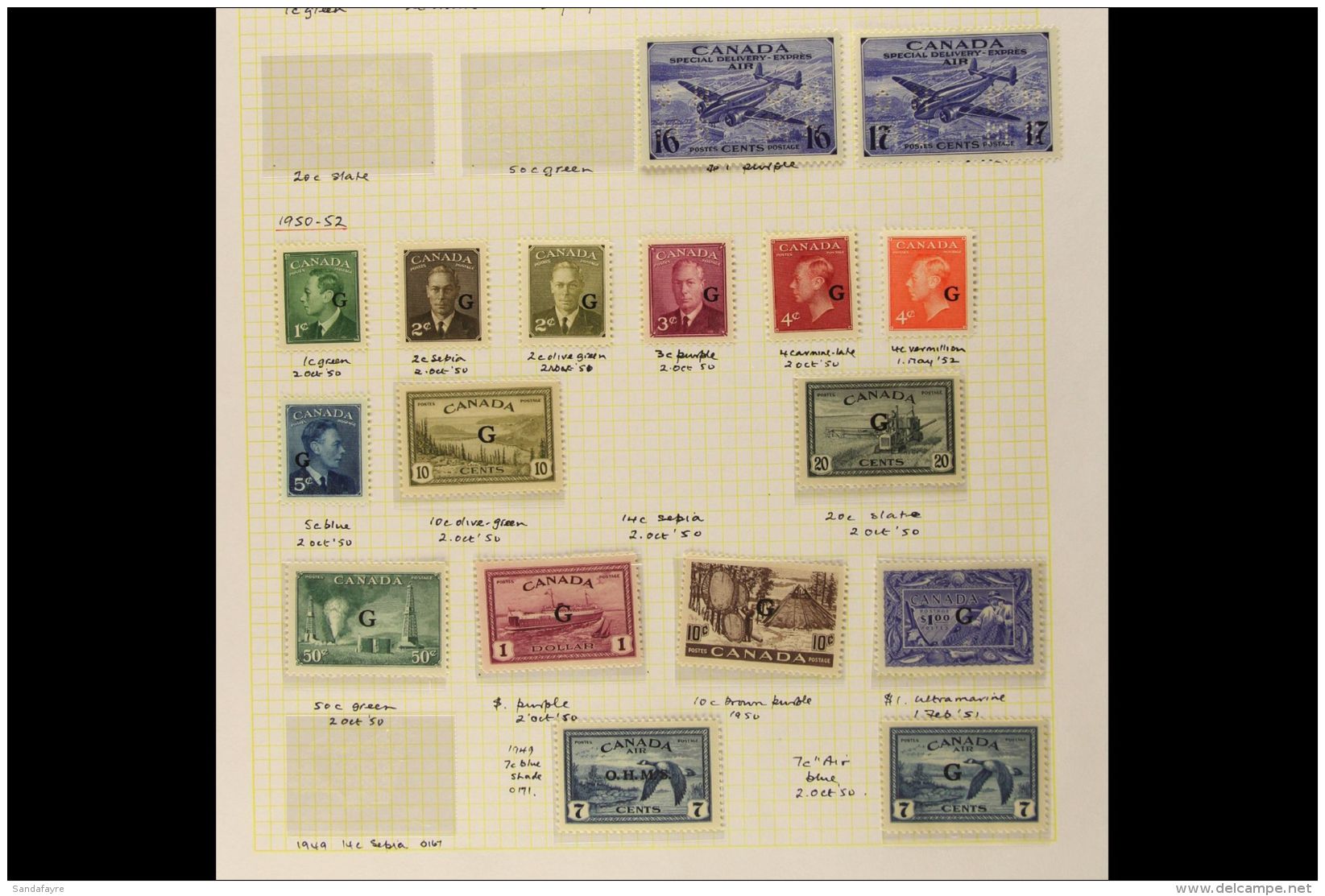 1938-51 MINT "BACK OF THE BOOK" COLLECTION On Album Pages With Some Being Never Hinged. Includes 1938-39 Special... - Altri & Non Classificati