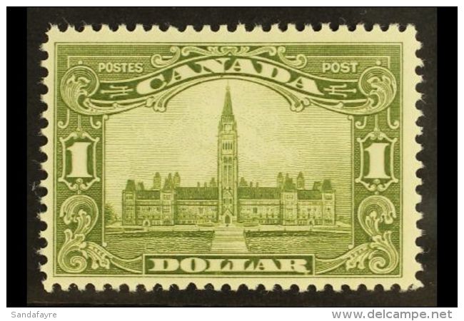 1928-29 $1 Olive-green "Parliament Buildings", SG 285, Very Fine Mint. For More Images, Please Visit... - Altri & Non Classificati