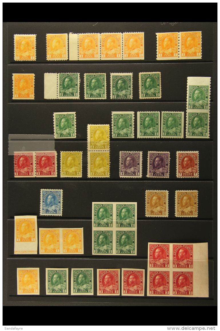 1922-31 INTERESTING MINT COLLECTION An Attractive Semi-specialized Collection That Includes Shades, Papers, Plate... - Altri & Non Classificati