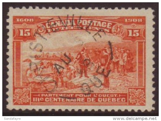 1908 QUEBEC 15c Brown-orange SG 194, With Lovely Central Christieville Cds, Minute Hinge Thin. For More Images,... - Altri & Non Classificati