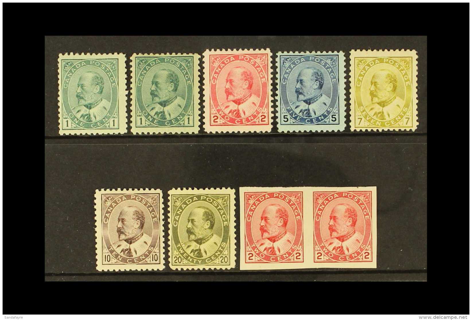 1903-12 King Edward Issue, An Attractive Mint Range With 1c (2 Shades), 2c, 5c To 10c (these With Tiny Thins) And... - Altri & Non Classificati