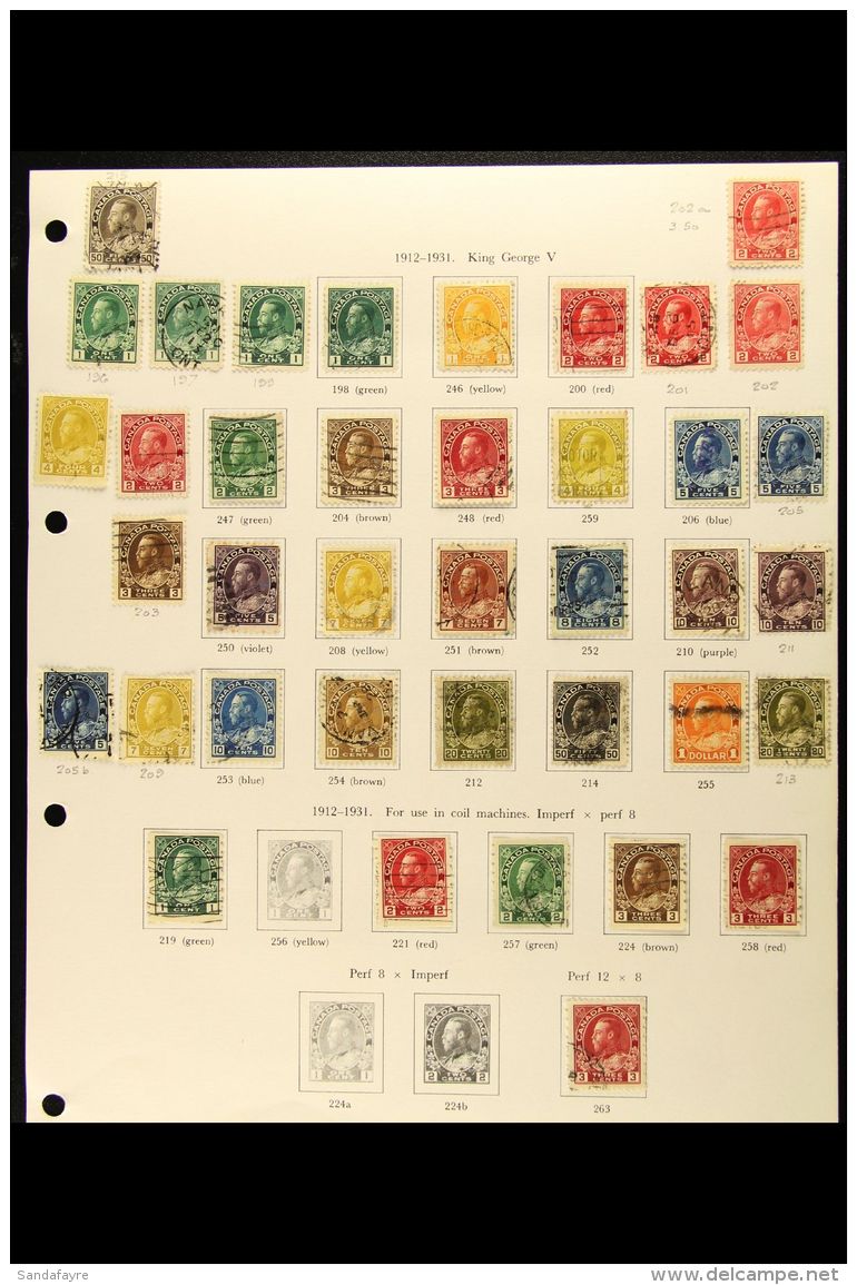 1859-1952 USED COLLECTION CAT &pound;2000+ An Extensive Collection Of This Period Presented On Printed Pages.... - Altri & Non Classificati