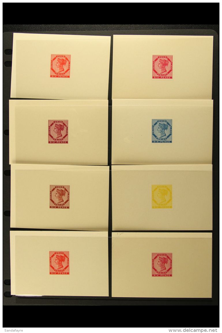 1861 REPRINTED DIE PROOFS. A Spectacular Complete Group Of Reprinted Die Proofs On Thick Card Bearing Impressions... - Altri & Non Classificati