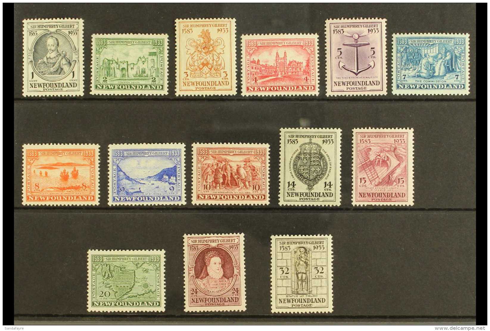 1933 Sir Humphrey Gilbert Complete Set, SG 236/49, Fine Mint, Very Fresh. (14 Stamps) For More Images, Please... - Altri & Non Classificati