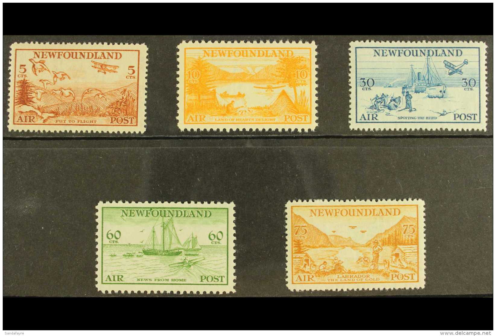 1933 AIR Pictorial Complete Set, SG 230/34, Fine Fresh Mint. (5 Stamps) For More Images, Please Visit... - Altri & Non Classificati