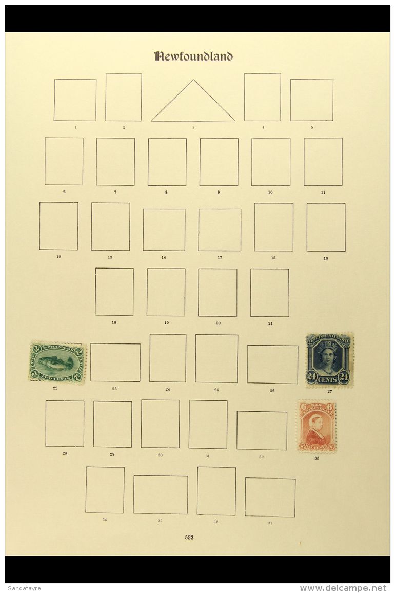 1865-1928 OLD TIME COLLECTION On Printed Pages. Includes 1865 2c On Yellowish Mint, 1880-82 1c Mint, 1910 8c, 9c,... - Altri & Non Classificati