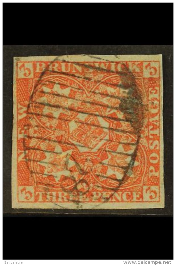 1851 1d Bright Red, SG 1, Fine Used With Rich Colour And Full Margins All Round. Faint Horizontal Crease. Lovely... - Altri & Non Classificati