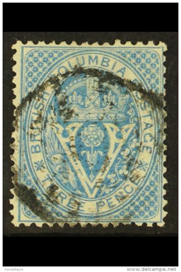 1865-67 3d Pale Blue, SG 22, Very Fine Used Cancelled By Part Large Oval. Very Pretty. For More Images, Please... - Altri & Non Classificati