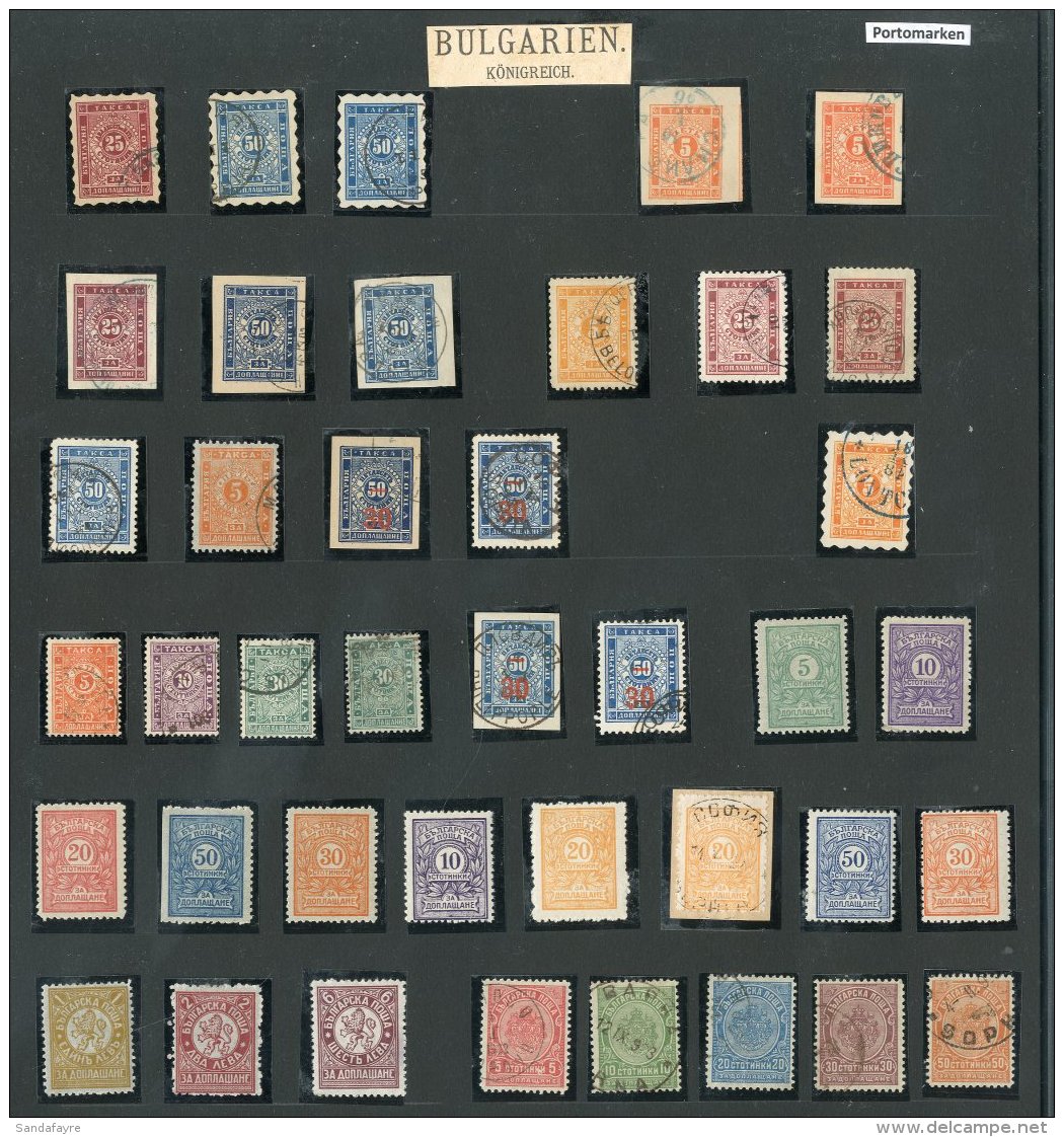 POSTAGE DUES 1884 - 1932 Very Fine Mint And Used Collection Of Chiefly Complete Sets Including 1884 5s Orange... - Altri & Non Classificati