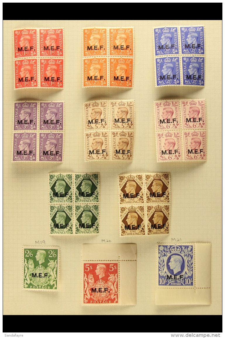 1943-1951 VERY FINE MINT COLLECTION On Leaves, All Different Complete Sets, Inc MEF 1943-47 Set (low Values In... - Africa Orientale Italiana