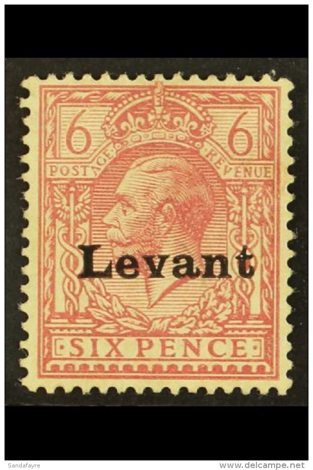 SALONICA 1916 KGV 6d Reddish Purple "Levant" Opt'd, SG S6, Fine Mint For More Images, Please Visit... - Levante Britannico