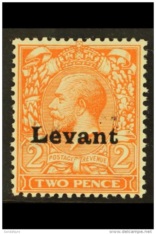 SALONICA 1916 KGV 2d Reddish Orange "Levant" Opt'd, SG S3, Fine Mint For More Images, Please Visit... - Levante Britannico