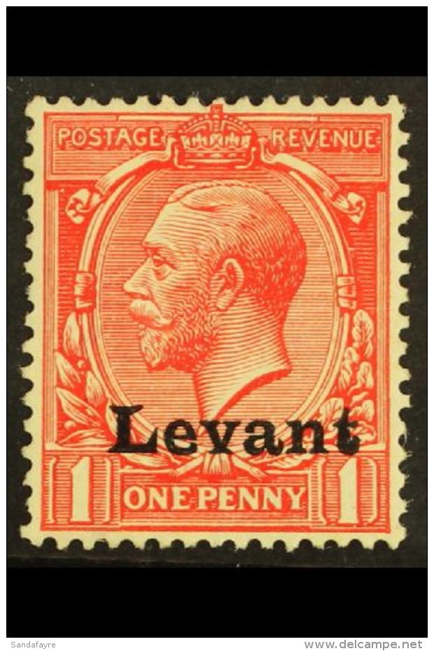 SALONICA 1916 KGV 1d Scarlet "Levant" Opt'd, SG S2, Fine Mint For More Images, Please Visit... - Levante Britannico