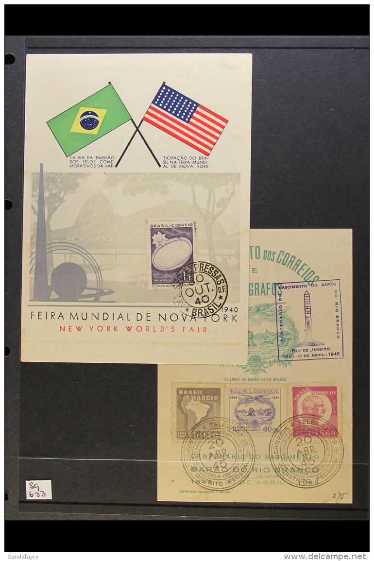 1940-1966 All Different Collection Of Printed Commemorative Cards Bearing Stamps Tied By Special Postmarks. (25... - Altri & Non Classificati