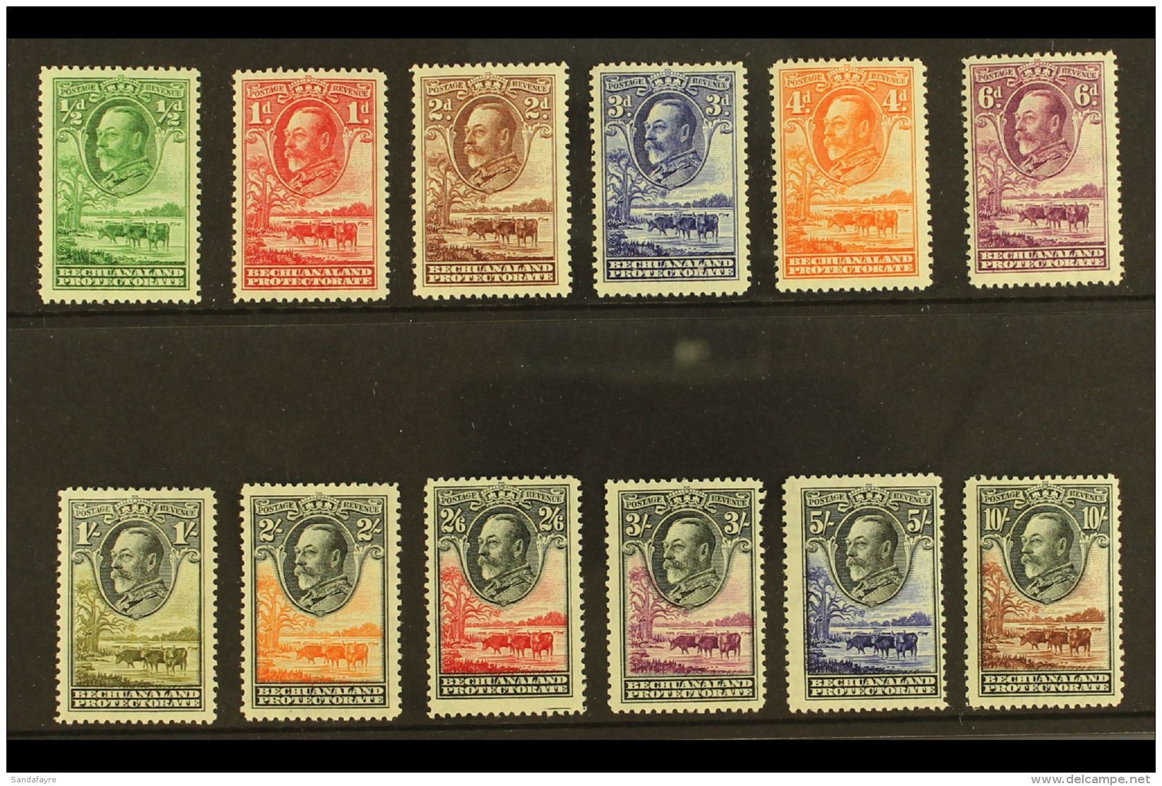 1932 Baobab Tree And Cattle Complete Set, SG 99/110, Fine Mint, Very Fresh. (12 Stamps) For More Images, Please... - Altri & Non Classificati