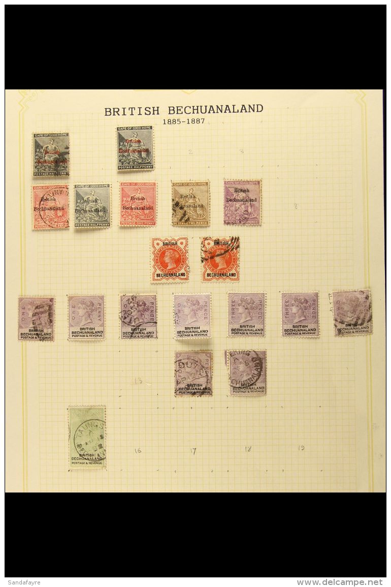 1885-1952 An Attractive And Useful Old Collection On Pages, Incl. 1885-87 Overprinted  &frac12;d CA Mint And Used,... - Altri & Non Classificati