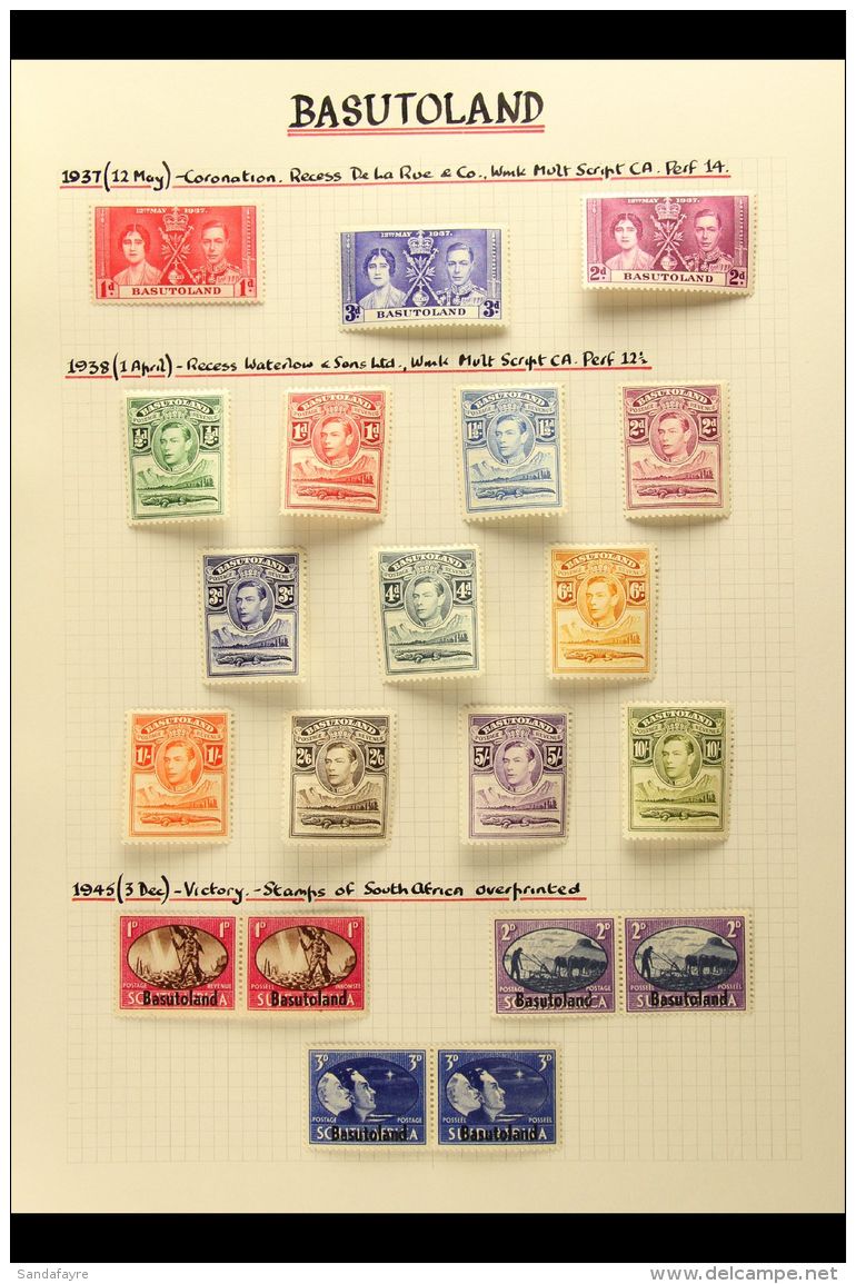 1937-66 SUPERB MINT COLLECTION WITH ADDITIONAL DEFINITIVE SHADES AND VARIETIES A Beautifully Written Up Collection... - Altri & Non Classificati