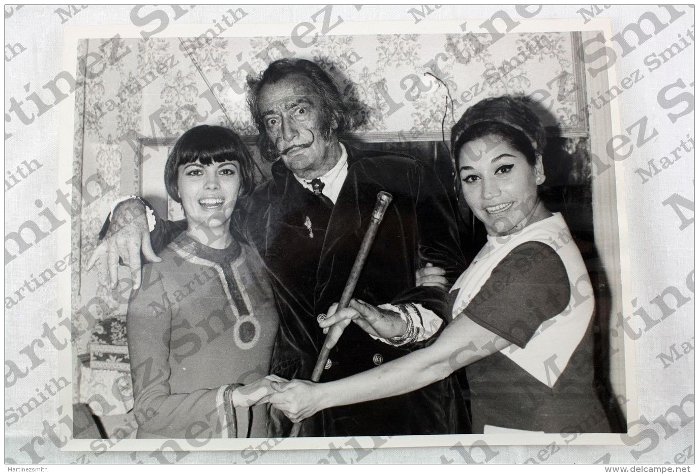 Salvador Dali, Mireille Mathieu &amp; Maruja Garido Unique Original Press Photo - Famous People