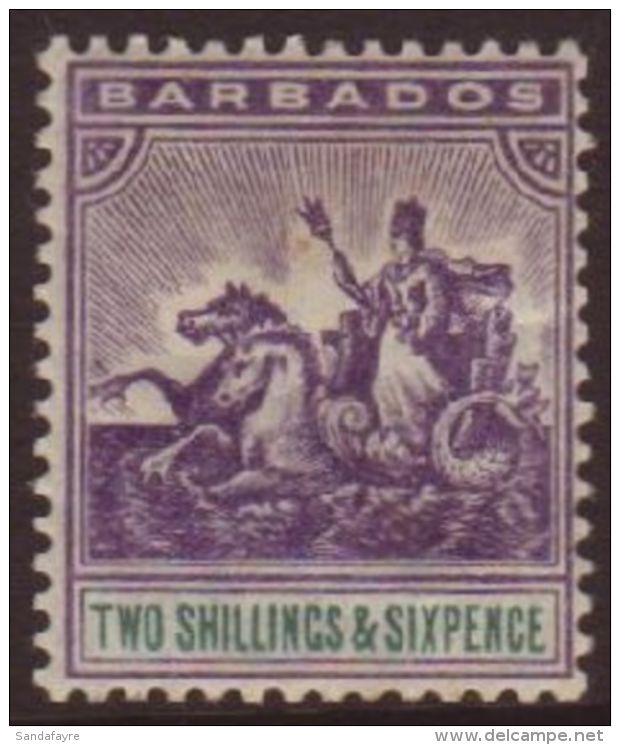 1903 2s6d Violet And Green Top Value, SG 115, Fine Mint. For More Images, Please Visit... - Barbados (...-1966)