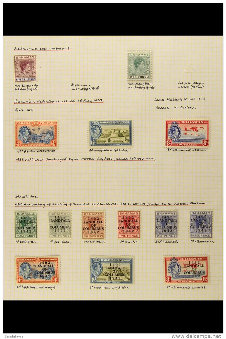 1937-52 EXTENSIVE VFM KGVI COLLECTION Neatly Presented On Written Up Album Pages. Includes 1938-52 Definitive Set... - Altri & Non Classificati