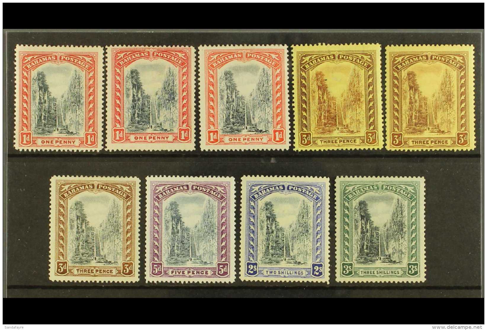 1911019 Queen's Staircase Complete Set With All Listed 1d &amp; 3d Shades, SG 75/80, 75a/b &amp; 76a, Fine Mint,... - Altri & Non Classificati