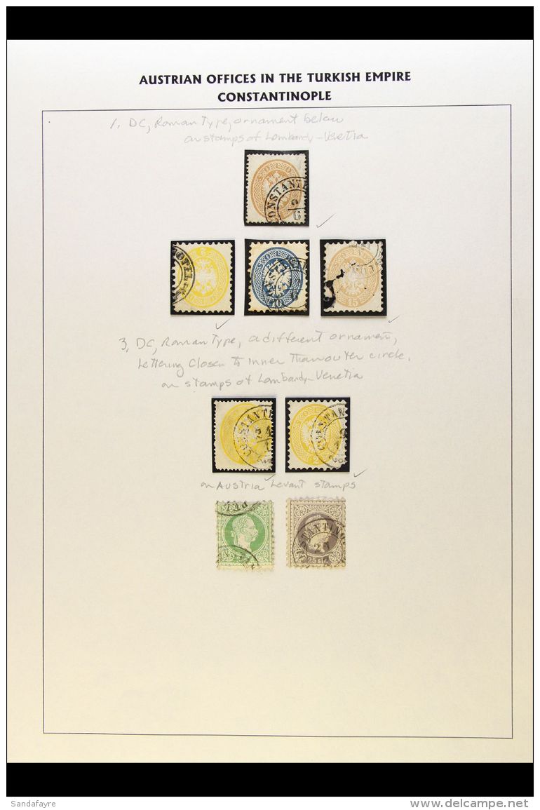 AUSTRIAN POST OFFICES IN TURKEY Collection Of LOMBARDY AND VENETIA And AUSTRIAN LEVANT Stamps With A Range Of... - Altri & Non Classificati