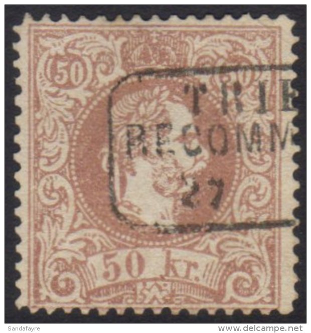 1867 50kr Red-brown, Perf 12, Mi 41 I B, Very Fine Box Cancel Used. Cat 250euro. For More Images, Please Visit... - Altri & Non Classificati