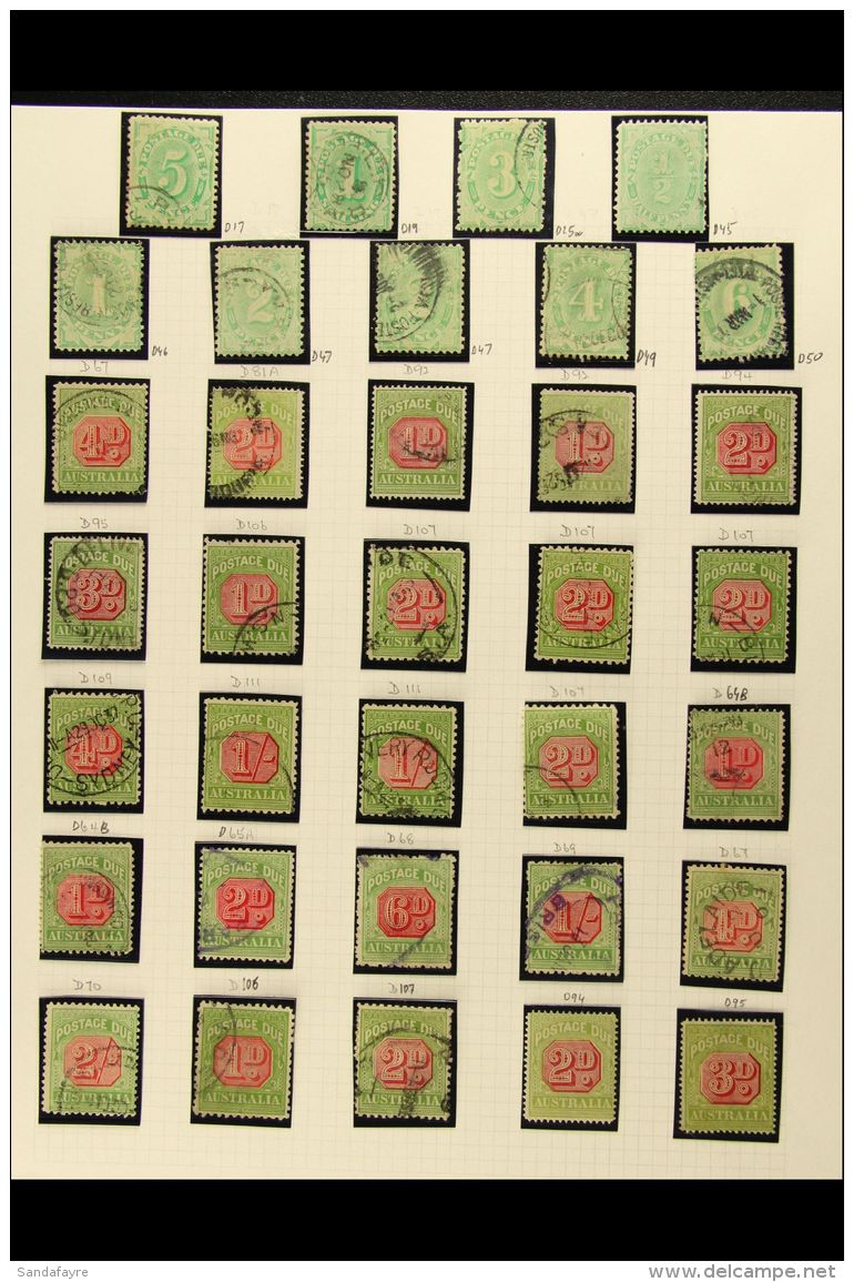 POSTAGE DUES 1902-1958 MINT &amp; USED COLLECTION In Hingeless Mounts On Leaves, Inc 1902-04 Perf 11&frac12;,12 5d... - Other & Unclassified