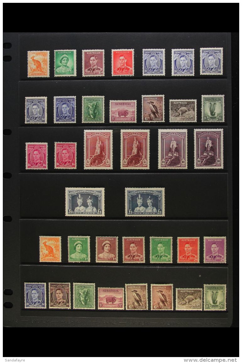 1937-52 HIGHLY COMPLETE KGVI COLLECTION A Lovely Collection Of Mint &amp; Nhm Issues Presented On A Series Of... - Altri & Non Classificati