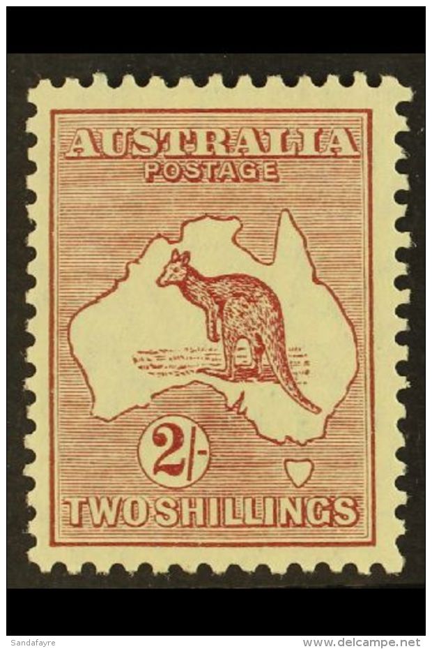 1929-30 2s Maroon Roo, SG 110, Very Fine Mint, Fresh. For More Images, Please Visit... - Altri & Non Classificati