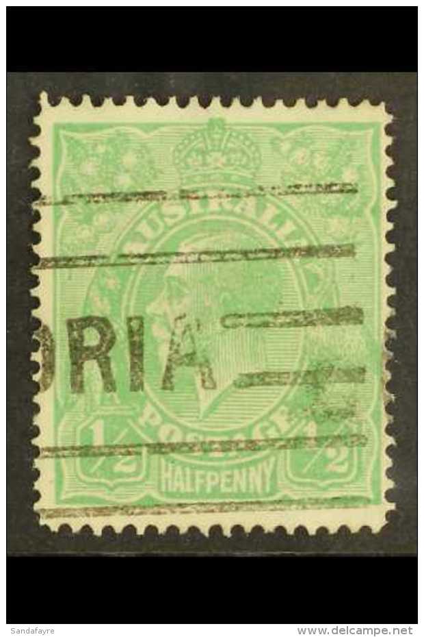 1914-20 &frac12;d Bright Green LINE PERF 14&frac14;, SG 20a, Fine Used With "Victoria" Machine Cancel, Fresh &amp;... - Altri & Non Classificati