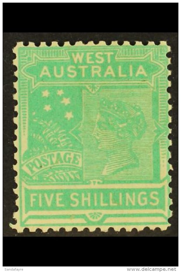 WESTERN AUSTRALIA 1905-12 5s Emerald-green, Watermark Upright, SG 148, Fine Mint. For More Images, Please Visit... - Altri & Non Classificati